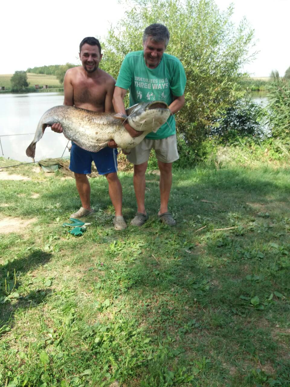 2017.08.18. Egy szép 41 kg-os harcsa.